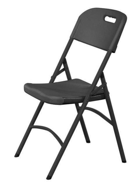 Krzesło cateringowe, AmerBox, max. obciążenie: 175 kg, czarny, 540x440x(H)840mm
