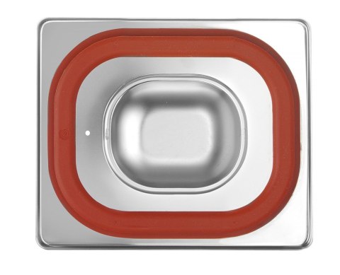 POKRYWKA DO POJEMNIKÓW GN Z USZCZELKĄ SILIKONOWĄ GN 1/6 - 176x162