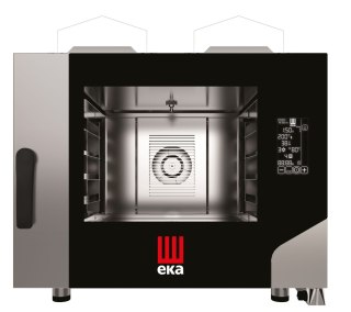 Piec konwekcyjno-parowy Millennial Black Mask Bakery, 4× 600×400 mm - sterowany elektronicznie, gazowy, Tecnoeka, 230V/300W, 9,3