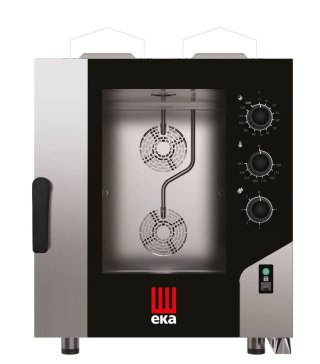 Piec konwekcyjno-parowy Millennial Smart Gastro, 7× GN 1/1 - sterowany elektromechanicznie, gazowy, Tecnoeka, 230V/500W, 13500kW