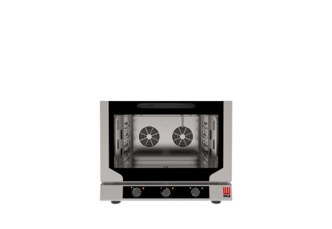 Piec konwekcyjny z nawilżaniem Evolution Next 4x 530x325 mm GN1/1, elektryczny, sterowany elektromechanicznie, Tecnoeka, GN 1/1,