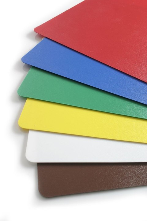 Zestaw mat do krojenia HACCP - 6 sztuk, HENDI, 380x305mm, Prostokątny