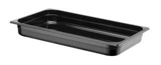 Pojemnik GN 1/1 z czarnego poliwęglanu, HENDI, Profi Line, GN 1/1, 9L, czarny, 530x325x(H)65mm