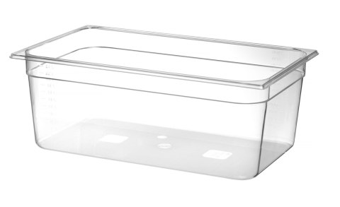 Pojemnik GN 1/1 z poliwęglanu, HENDI, Profi Line, GN 1/1, 24L, transparentny, 530x325x(H)200mm