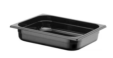 Pojemnik GN 1/2 z czarnego poliwęglanu, HENDI, Profi Line, GN 1/2, 4L, czarny, 325x265x(H)65mm