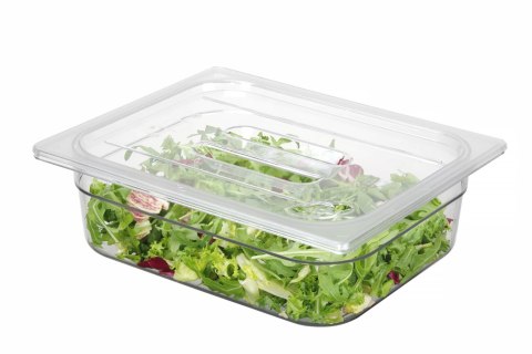 Pojemnik GN 1/2 z poliwęglanu, HENDI, Profi Line, GN 1/2, 6,5L, transparentny, 325x265x(H)100mm