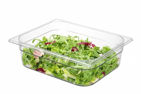 Pojemnik GN 1/2 z poliwęglanu, HENDI, Profi Line, GN 1/2, 6,5L, transparentny, 325x265x(H)100mm