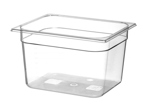 Pojemnik GN 1/2 z poliwęglanu, HENDI, Profi Line, GN 1/2, 12,5L, transparentny, 325x265x(H)200mm