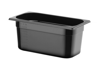 Pojemnik GN 1/3 z czarnego poliwęglanu, HENDI, Profi Line, GN 1/3, 5,7L, czarny, 325x176x(H)150mm