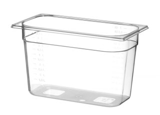 Pojemnik GN 1/3 z poliwęglanu, HENDI, Profi Line, GN 1/3, 7,8L, transparentny, 325x176x(H)200mm