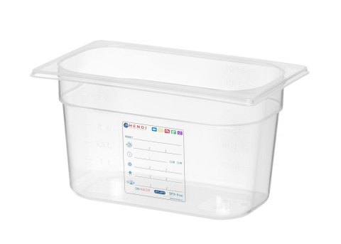 Pojemnik GN 1/4 HACCP z polipropylenu 150mm