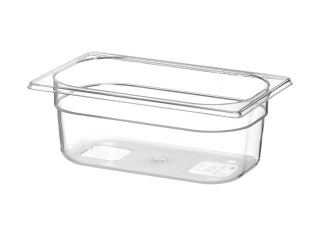 Pojemnik GN 1/4 z poliwęglanu, HENDI, Profi Line, GN 1/4, 2,8L, transparentny, 265x162x(H)100mm