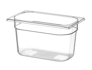 Pojemnik GN 1/4 z poliwęglanu, HENDI, Profi Line, GN 1/4, 4L, transparentny, 265x162x(H)150mm
