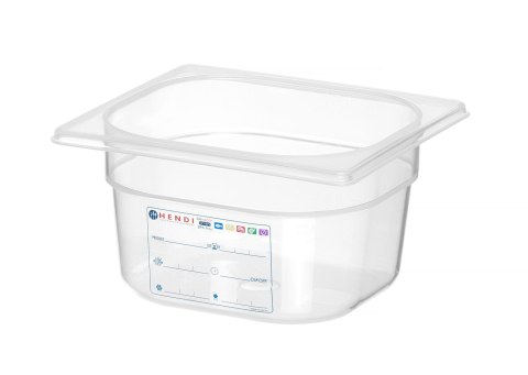 Pojemnik GN 1/6 HACCP z polipropylenu 100mm