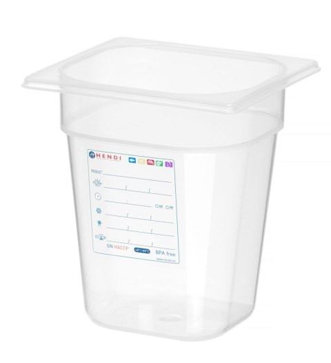 Pojemnik GN 1/6 HACCP z polipropylenu 200mm