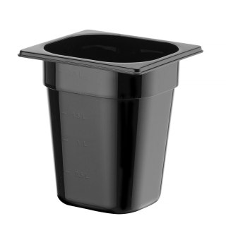 Pojemnik GN 1/6 z czarnego poliwęglanu 200mm