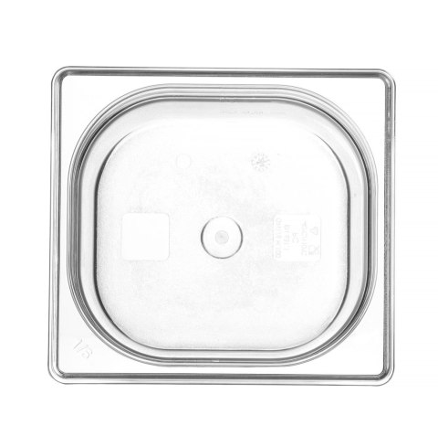 Pojemnik GN 1/6 z poliwęglanu, HENDI, Profi Line, GN 1/6, 1,6L, transparentny, 176x162x(H)100mm