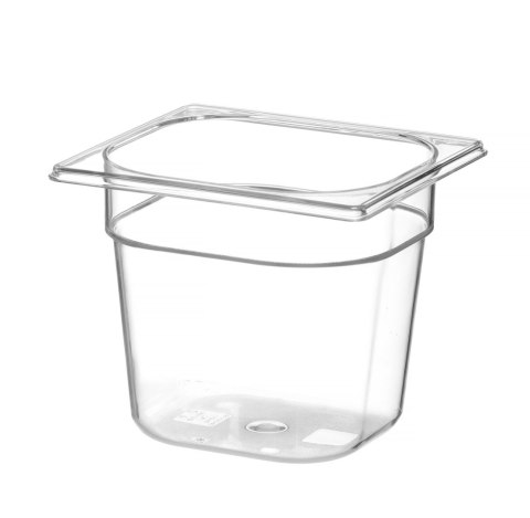 Pojemnik GN 1/6 z poliwęglanu, HENDI, Profi Line, GN 1/6, 2,4L, transparentny, 176x162x(H)150mm