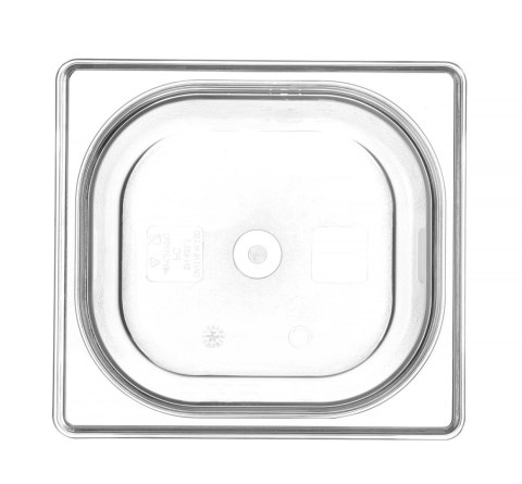 Pojemnik GN 1/6 z poliwęglanu, HENDI, Profi Line, GN 1/6, 2,4L, transparentny, 176x162x(H)150mm