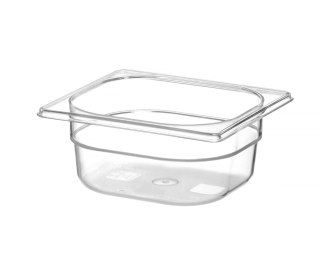 Pojemnik GN 1/6 z poliwęglanu, HENDI, Profi Line, GN 1/6, 1L, transparentny, 176x162x(H)65mm