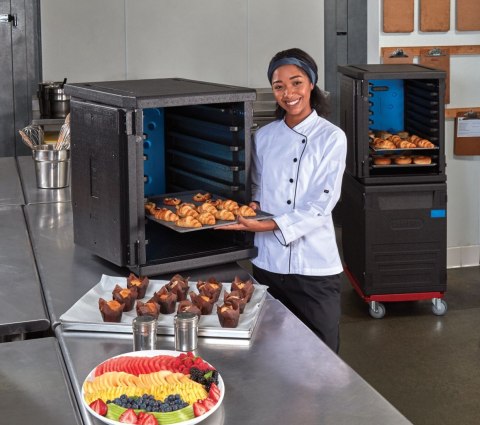 Pojemnik termoizolacyjny CAMBRO Cam GoBox® ładowany od przodu, 600x400 mm 126 l, z 6-ma prowadnicami