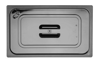 Pokrywa do pojemników GN z czarnego poliwęglanu GN 1/1