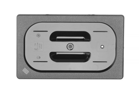 Pokrywa do pojemników GN z czarnego poliwęglanu GN 1/4