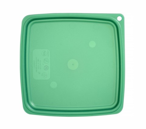 Pokrywka do pojemnika CamSquares Fresh Pro, Cambro, do pojemników 1,9l i 3,8l, zielony, 191x191x(H)19mm