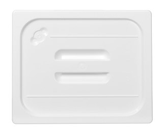 Pokrywka do pojemników GN z białego poliwęglanu GN 1/2