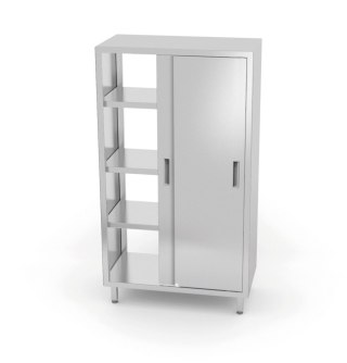Szafa przelotowa z drzwiami suwanymi - skręcana, HENDI, Kitchen Line, 800x700x(H)1800mm