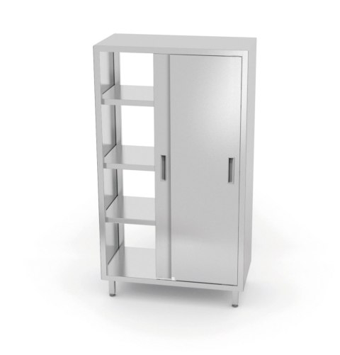 Szafa przelotowa z drzwiami suwanymi - skręcana, HENDI, Kitchen Line, 800x700x(H)1800mm