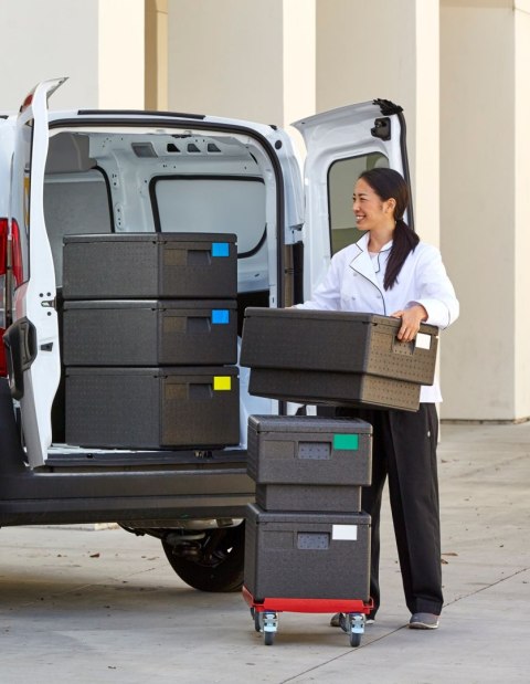 Wózek CAMBRO Camdolly® do pojemników termoizolacyjnych Cam GoBox® 692x426x(H)167