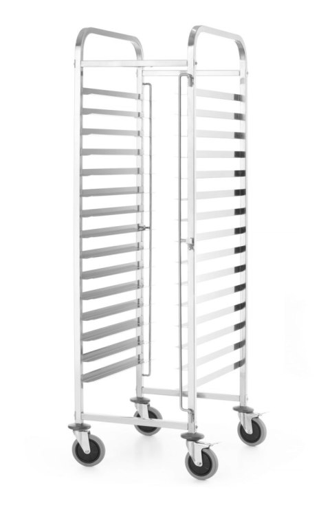Wózek do transportu blach , HENDI, Kitchen Line, 15 prowadnic na tace 600x400, srebrny, 470x620x(H)1735mm