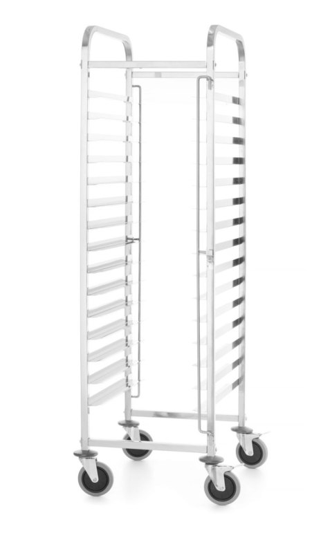 Wózek do transportu blach , HENDI, Kitchen Line, 15 prowadnic na tace 600x400, srebrny, 470x620x(H)1735mm
