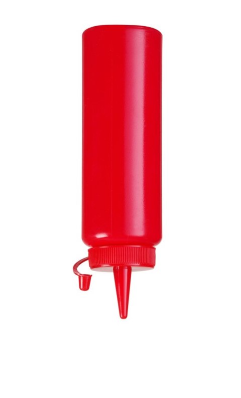 Butelka dozująca, HENDI, 0,2L, czerwony, ⌀50x(H)177mm