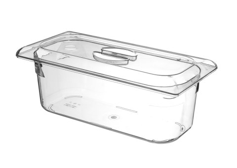 Kuweta do lodów z poliwęglanu, HENDI, 5L, transparentny, 360x165x(H)120mm