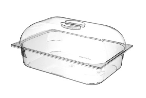 Kuweta do lodów z poliwęglanu, HENDI, 5L, transparentny, 360x250x(H)80mm