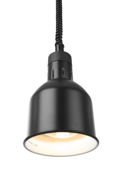 Lampa do podgrzewania potraw wisząca, cylindryczna, HENDI, czarny, 230V/375W, ⌀175x(H)250mm