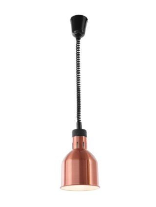 Lampa do podgrzewania potraw wisząca, cylindryczna, HENDI, miedziany, 230V/375W, ⌀175x(H)250mm