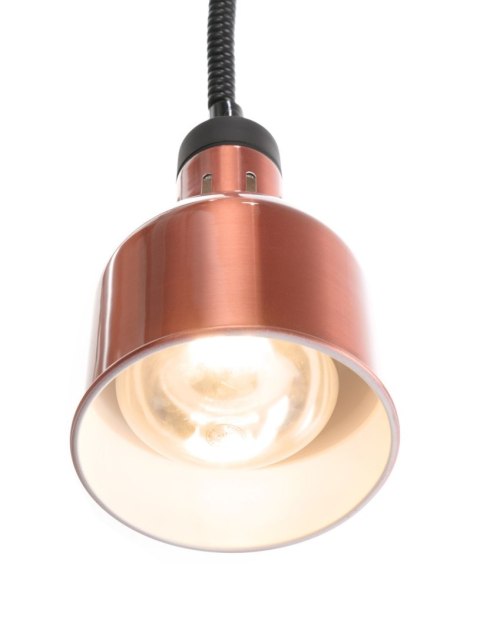 Lampa do podgrzewania potraw wisząca, cylindryczna, HENDI, miedziany, 230V/375W, ⌀175x(H)250mm