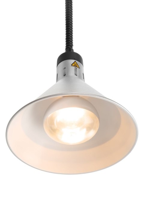 Lampa do podgrzewania potraw wisząca, stożkowa, HENDI, srebrny, 230V/375W, ⌀275x(H)250mm