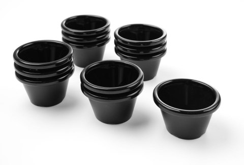 Miseczka ramekin 45 ml, zestaw 12 szt. czarna