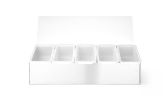 Pojemnik barmański na dodatki do drinków - 5 częściowy