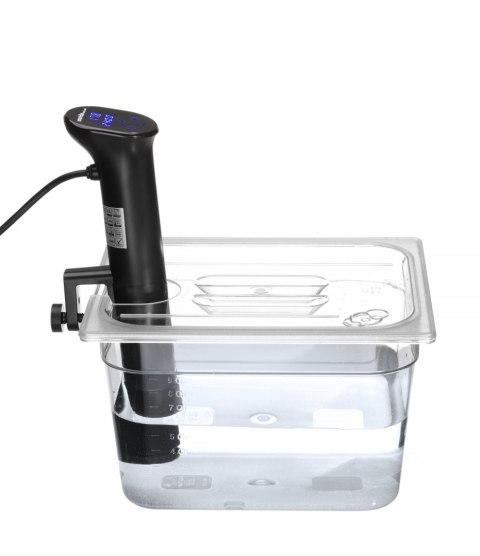 Pokrywka do pojemników GN 1/2 z poliwęglanu z wycięciem na Cyrkulator Sous-Vide 222645