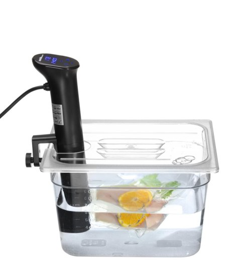 Pokrywka do pojemników GN 1/2 z poliwęglanu z wycięciem na Cyrkulator Sous-Vide 222645