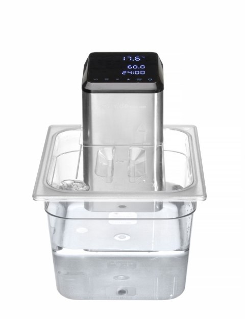 Pokrywka do pojemników GN 1/2 z poliwęglanu z wycięciem na Cyrkulator Sous-Vide 222997