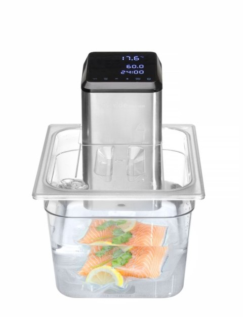 Pokrywka do pojemników GN 1/2 z poliwęglanu z wycięciem na Cyrkulator Sous-Vide 222997