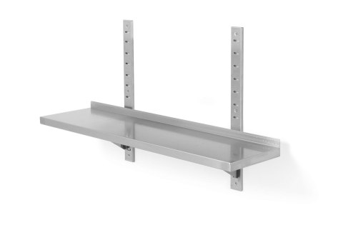 Półka wisząca regulowana, pojedyncza, z 2 konsolami, HENDI, 800x300x(H)600mm