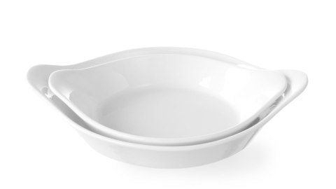 Półmisek do zapiekania okrągły z uchwytami, HENDI, 0,15L, 185x152x(H)40mm