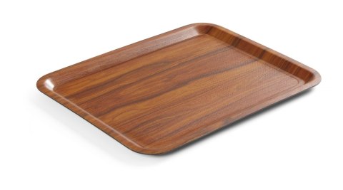 Taca antypoślizgowa drewniana - prostokątna, 360x460 mm 360x460